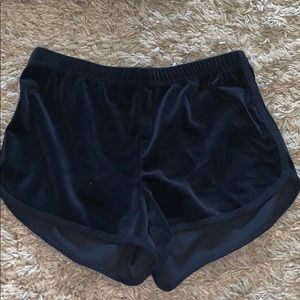 velvet comfy shorts